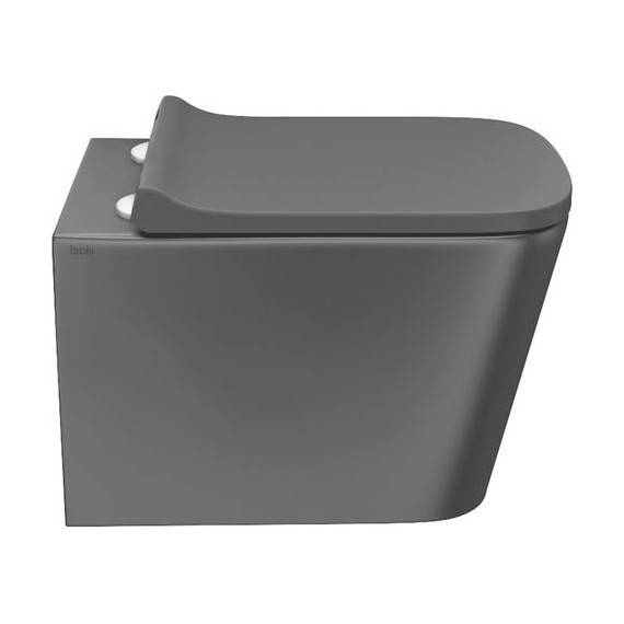 Унитаз подвесной безободковый Iddis Bild BILR2BMi25 с крышкой микролифт, Цвет производителя: чёрный матовый - 2 Унитаз подвесной безободковый Iddis Bild BILR2BMi25 с крышкой микролифт, Цвет производителя: чёрный матовый фото 2