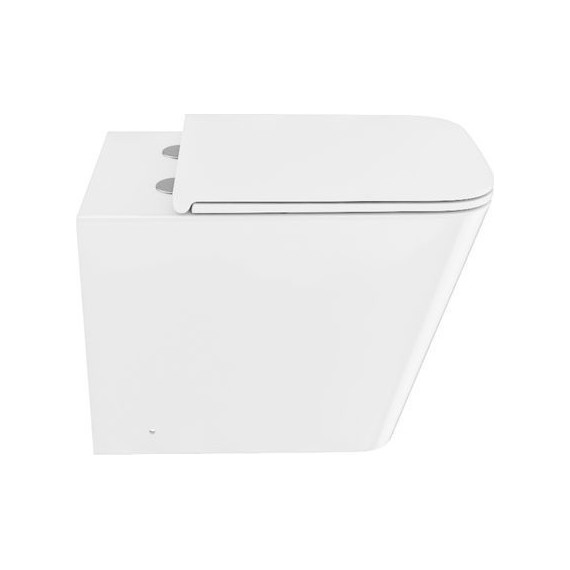 Унитаз приставной безободковый Iddis Bild BILRDSEi26 с тонкой крышкой микролифт фото 2