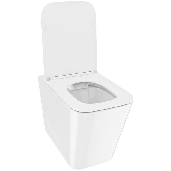 Унитаз приставной безободковый Iddis Bild BILRDSEi26 с тонкой крышкой микролифт фото 4