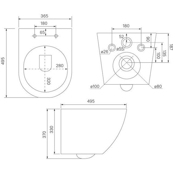 Унитаз подвесной безободковый Iddis Blanco BLAR3BMi25 с крышкой микролифт, Цвет производителя: чёрный матовый - 10 Унитаз подвесной безободковый Iddis Blanco BLAR3BMi25 с крышкой микролифт, Цвет производителя: чёрный матовый фото 10