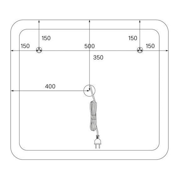 Зеркало Iddis Esper 80 см ESP8000i98 фото 10