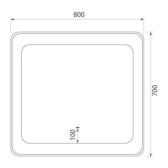 Зеркало Iddis Esper 80 см ESP8000i98 фото 9
