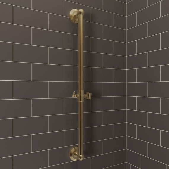 Душевая штанга Iddis Oldie 70 см OLD70BRi17, бронза фото 2
