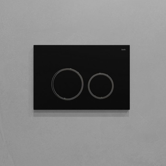 Кнопка смыва Iddis Unifix UNI03BCi77, черный матовый фото 3