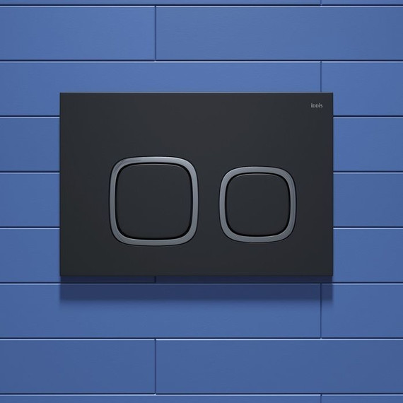 Кнопка смыва Iddis Unifix UNI04BCi77, чёрный матовый фото 3