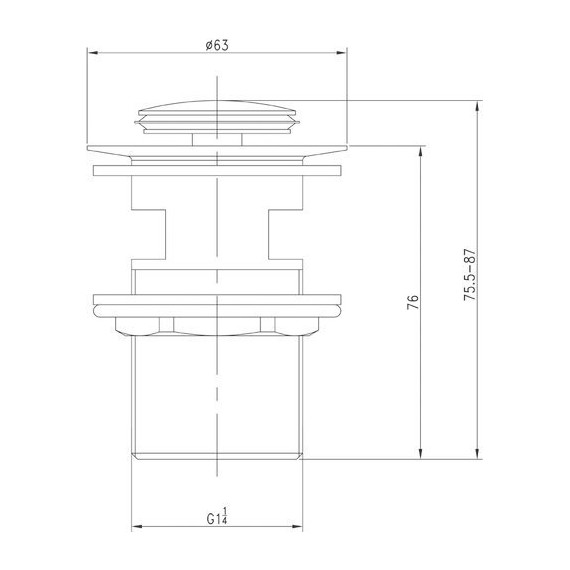Донный клапан Iddis Optima home 001SB01i88 (универсальный) хром глянцевый - 2 Донный клапан Iddis Optima home 001SB01i88 (универсальный) хром глянцевый фото 2