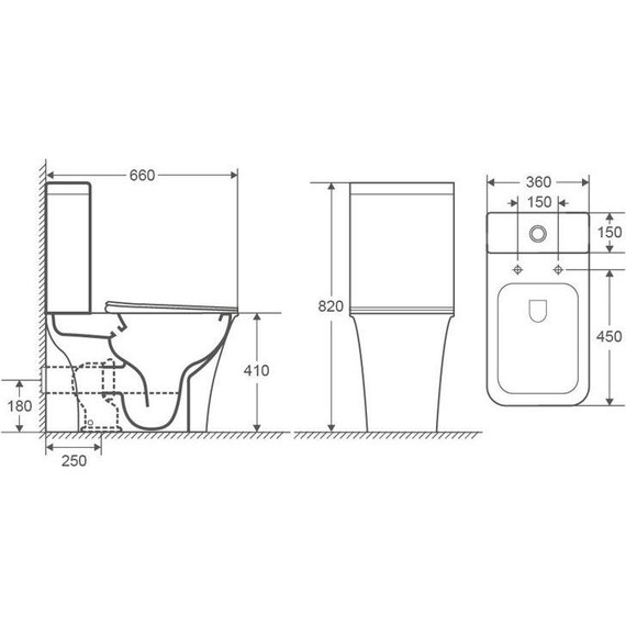 Унитаз-компакт безободковый Azario Avero AZ-1213A с крышкой микролифт фото 3