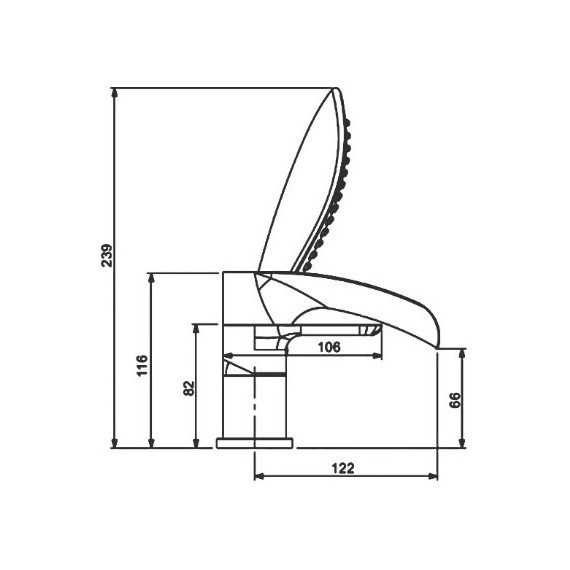 Смеситель для ванны Gappo G1148-8, белый/хром - 11 Смеситель для ванны Gappo G1148-8, белый/хром фото 11