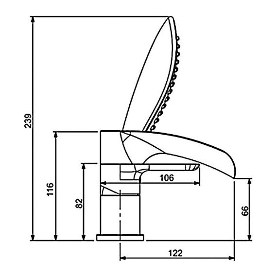 Смеситель для ванны Gappo Noar G1148, белый/хром фото 11