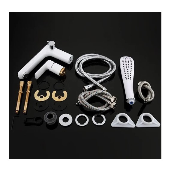 Смеситель для ванны Gappo Noar G1148, белый/хром фото 10