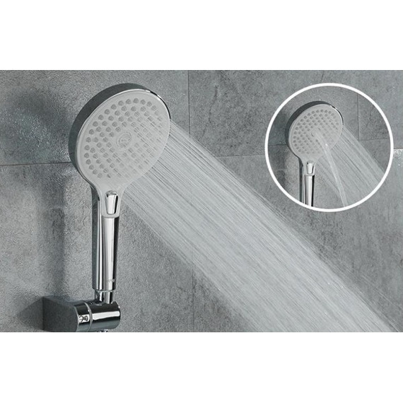 Смеситель для ванны с душевым гарнитуром Gappo G2203-8, белый/хром фото 4