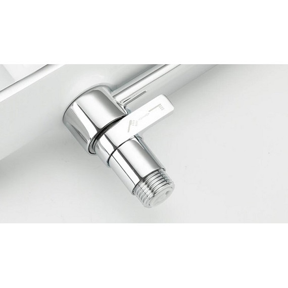 Смеситель для ванны с душевым гарнитуром Gappo G2203-8, белый/хром фото 3