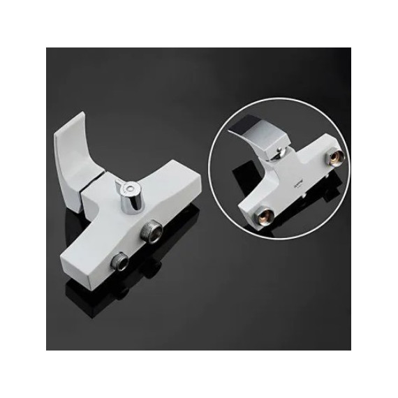 Смеситель для ванны с душевым гарнитуром Gappo Jacob G2207-7, белый/хром - 4 Смеситель для ванны с душевым гарнитуром Gappo Jacob G2207-7, белый/хром фото 4