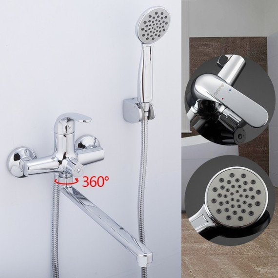 Смеситель для ванны с душевым гарнитуром Gappo Hanm G2235 фото 2