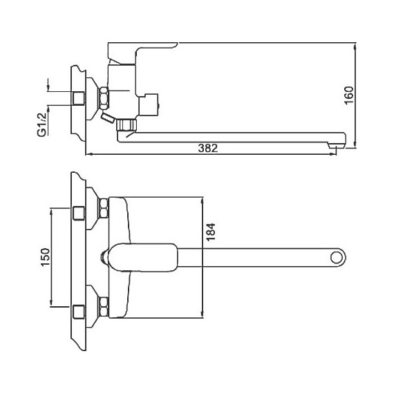 Смеситель для ванны с душевым гарнитуром Gappo Noar G2248, белый/хром - 10 Смеситель для ванны с душевым гарнитуром Gappo Noar G2248, белый/хром фото 10