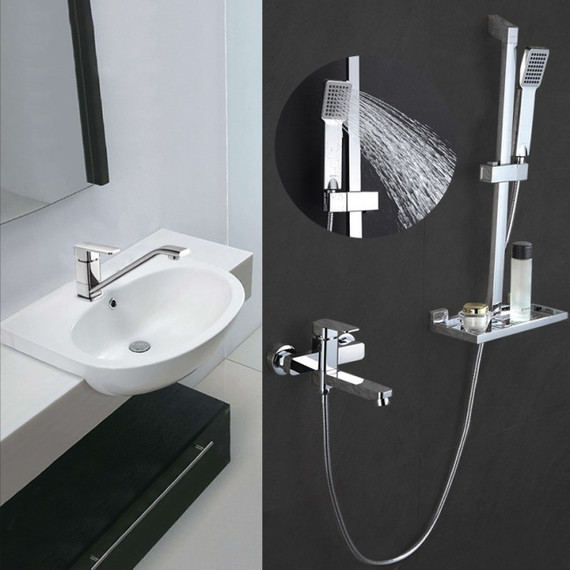 Набор смесителей 3 в 1 для ванны Gappo G2898 - 2 Набор смесителей 3 в 1 для ванны Gappo G2898 фото 2