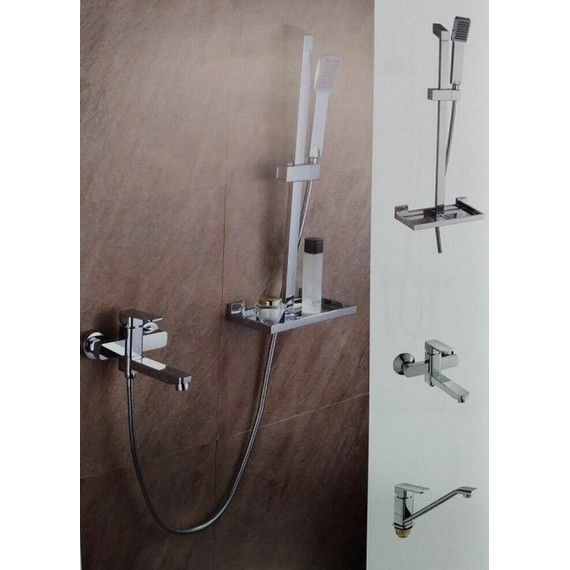 Набор смесителей 3 в 1 для ванны Gappo G2898 - 3 Набор смесителей 3 в 1 для ванны Gappo G2898 фото 3