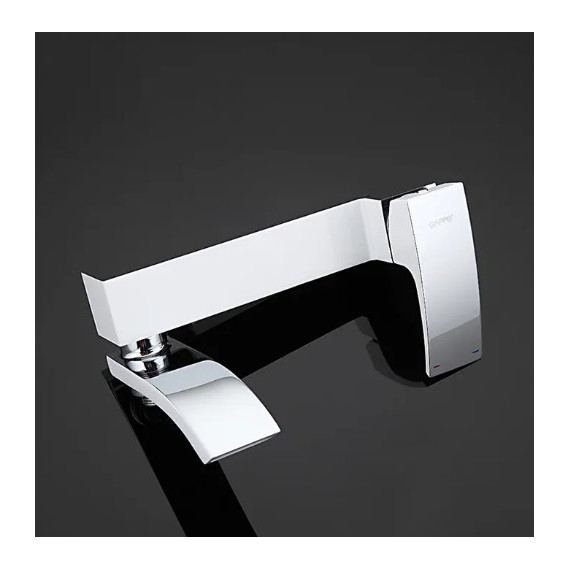 Смеситель для ванны с душевым гарнитуром Gappo Jacob G3207-8, белый/хром фото 3