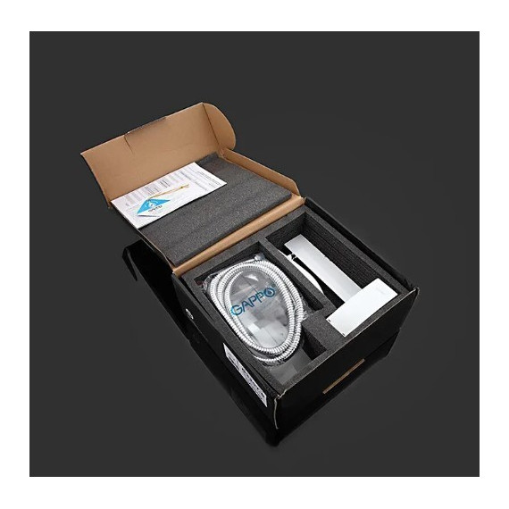 Смеситель для ванны с душевым гарнитуром Gappo Jacob G3207-8, белый/хром фото 7