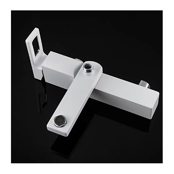 Смеситель для ванны с душевым гарнитуром Gappo Futura G3217-8, белый/хром фото 4