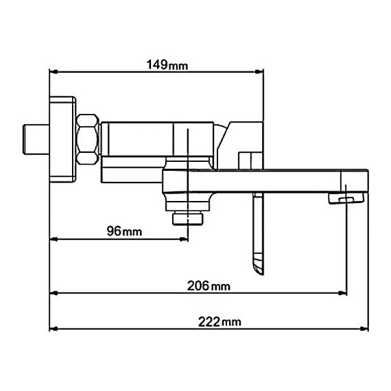 Смеситель для ванны с душевым гарнитуром Gappo G3248, белый/хром фото 11