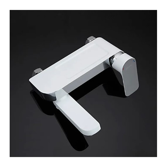 Смеситель для ванны с душевым гарнитуром Gappo G3248, белый/хром фото 5