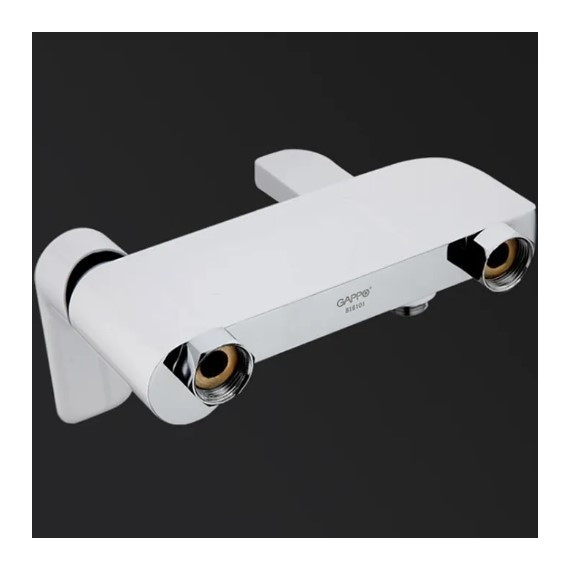 Смеситель для ванны с душевым гарнитуром Gappo G3248, белый/хром фото 6