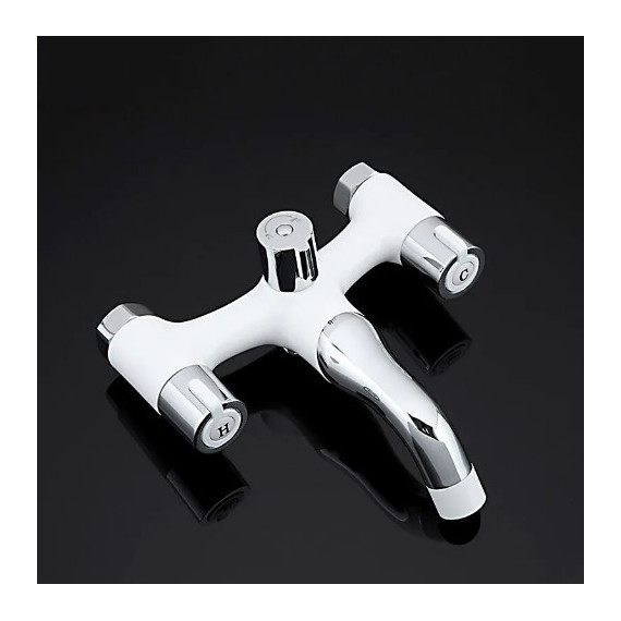 Смеситель для ванны с душевым гарнитуром Gappo Stella G3249, белый/хром фото 5