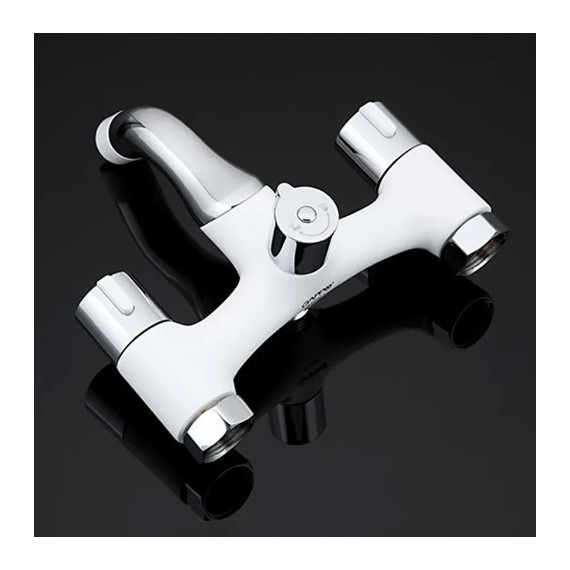 Смеситель для ванны с душевым гарнитуром Gappo Stella G3249, белый/хром фото 6