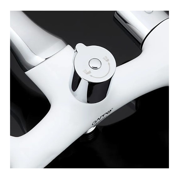 Смеситель для ванны с душевым гарнитуром Gappo Stella G3249, белый/хром фото 8