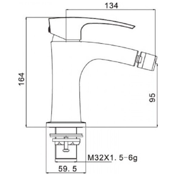 Смеситель для биде Gappo Jaсob G5007-8 фото 2