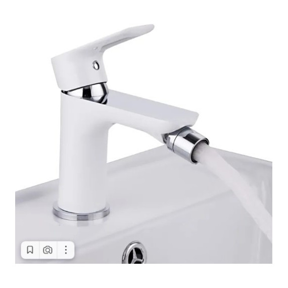 Смеситель для биде Gappo G5048, белый/хром фото 3