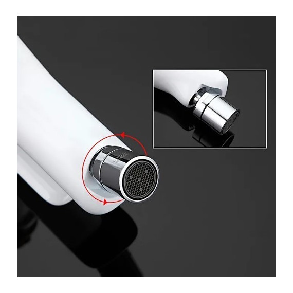 Смеситель для биде Gappo G5048, белый/хром фото 8