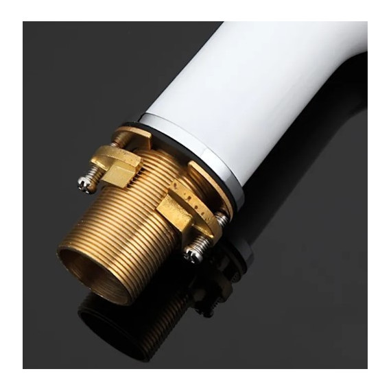 Смеситель для биде Gappo G5048, белый/хром фото 5