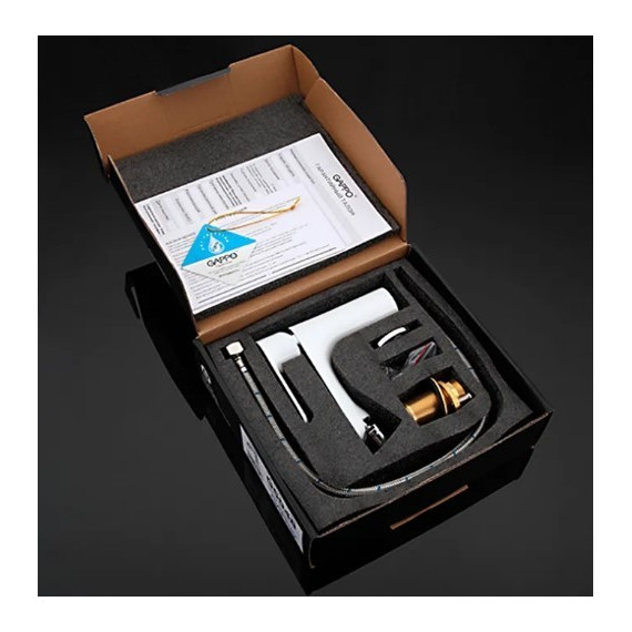 Смеситель для биде Gappo G5048, белый/хром фото 9