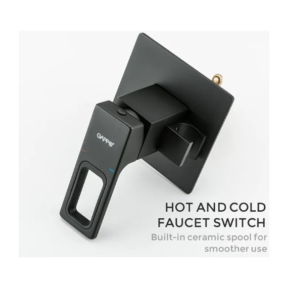 Набор для гигиенического душа Gappo G7217-6, черный - 3 Набор для гигиенического душа Gappo G7217-6, черный фото 3