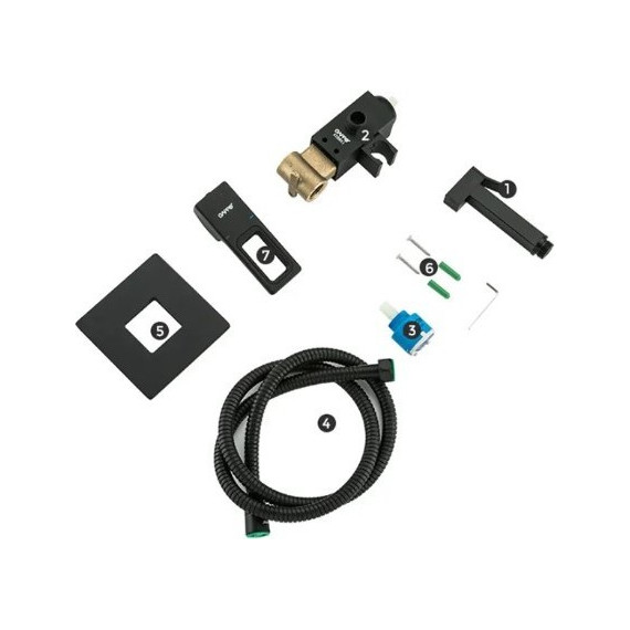 Набор для гигиенического душа Gappo G7217-6, черный - 6 Набор для гигиенического душа Gappo G7217-6, черный фото 6