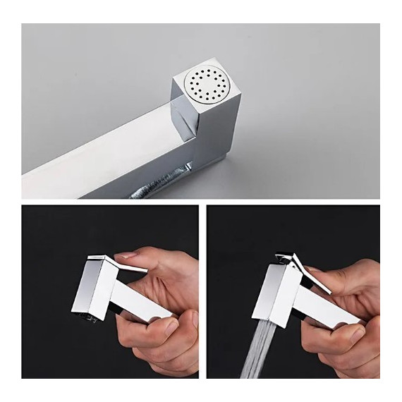 Набор для гигиенического душа Gappo G7217-8, белый/хром - 3 Набор для гигиенического душа Gappo G7217-8, белый/хром фото 3