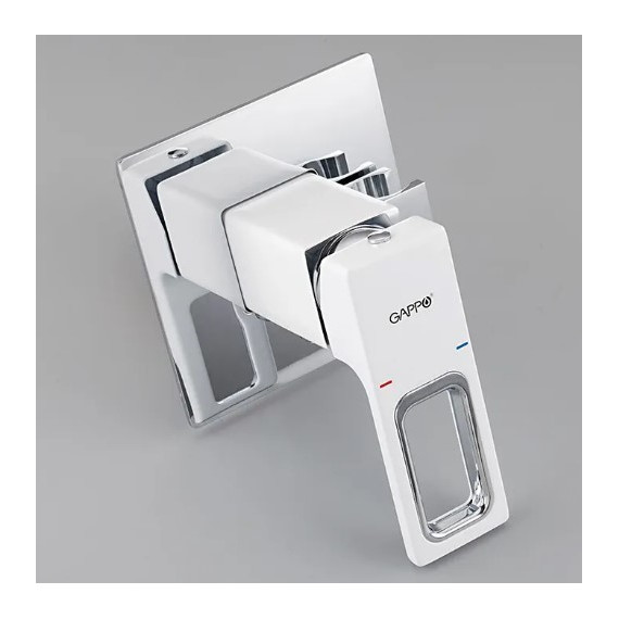 Набор для гигиенического душа Gappo G7217-8, белый/хром - 4 Набор для гигиенического душа Gappo G7217-8, белый/хром фото 4