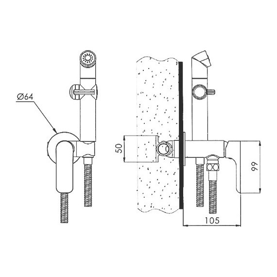 Набор для гигиенического душа Gappo Noar G7248-1 - 11 Набор для гигиенического душа Gappo Noar G7248-1 фото 11