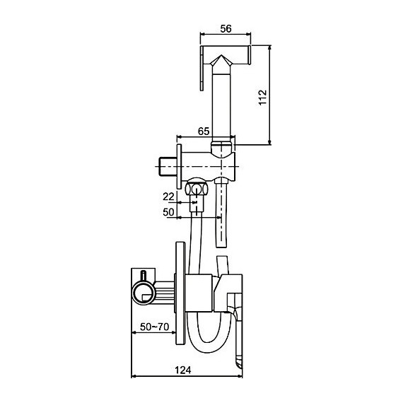 Набор для гигиенического душа Gappo Noar G7248, белый/хром фото 11