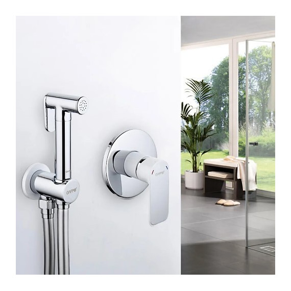 Набор для гигиенического душа Gappo Noar G7248, белый/хром фото 2