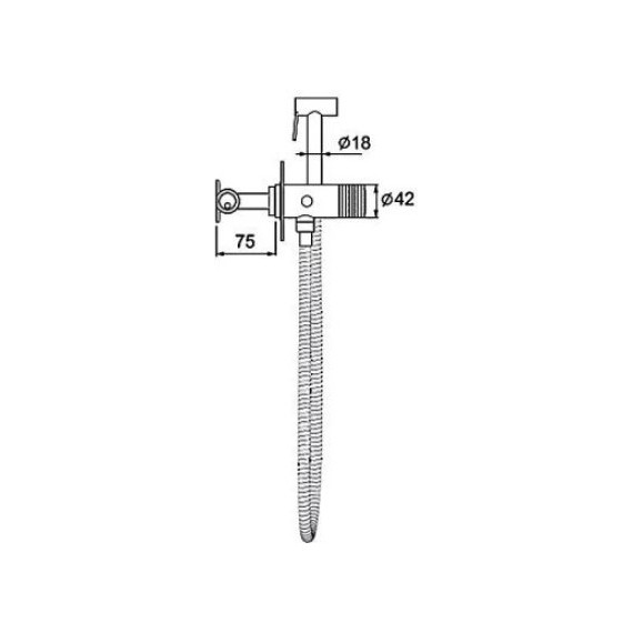 Набор для гигиенического душа Gappo G7288-6, черный - 9 Набор для гигиенического душа Gappo G7288-6, черный фото 9