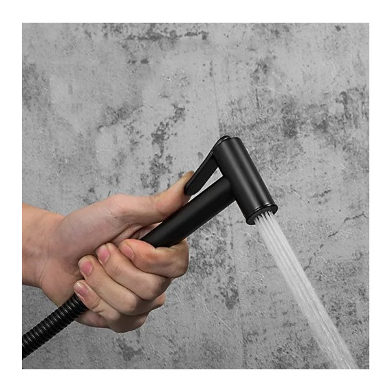 Набор для гигиенического душа с термостатом Gappo G7290-6, черный - 3 Набор для гигиенического душа с термостатом Gappo G7290-6, черный фото 3