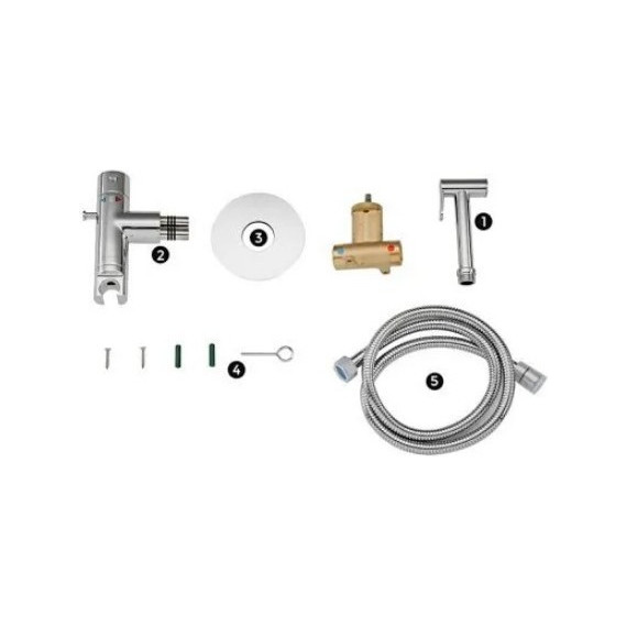 Набор для гигиенического душа с термостатом Gappo G7290 - 8 Набор для гигиенического душа с термостатом Gappo G7290 фото 8