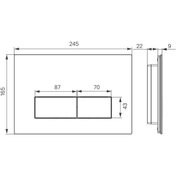 Кнопка смыва Iddis Uniglass UNG02WCi77, белое стекло фото 4