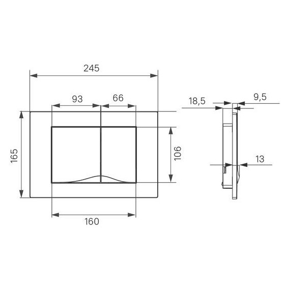 Кнопка смыва Iddis Unifix UNI05CHi77 фото 5