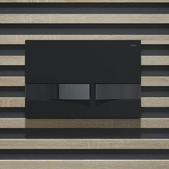 Кнопка смыва Iddis Unifix UNI06BCi77, чёрный матовый фото 3