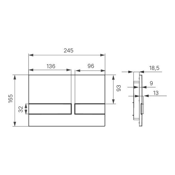 Кнопка смыва Iddis Unifix UNI06MWi77, белый матовый фото 5