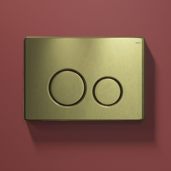 Кнопка смыва Iddis Unisteel UNS01GGi77, золото фото 3